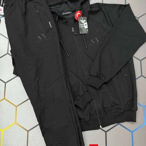 Костюм спорт Alex Clothes (2XL-6XL) 4857 black (деми) Alex Clothes 4857 black