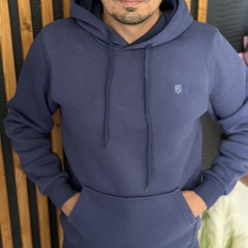 Худи Nik (M-2XL) 56616 navy (зима) Nik 56616 navy