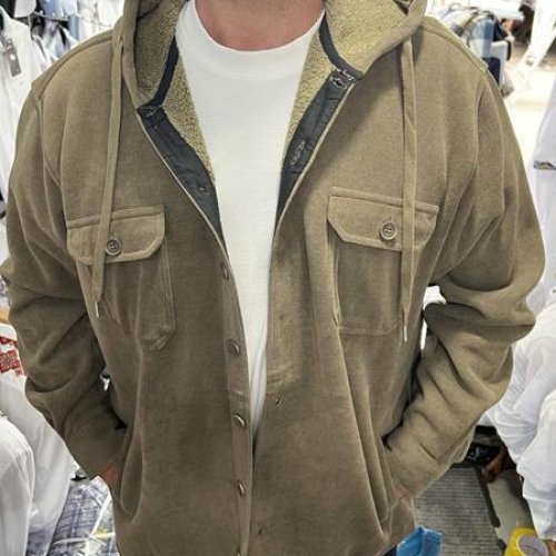 Рубашка Nik (XL-5XL) 56624 khaki (зима) Nik 56624 khaki