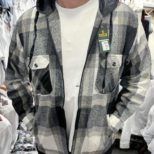 Рубашка Nik (XL-5XL) A691 grey (зима) Nik A691 grey