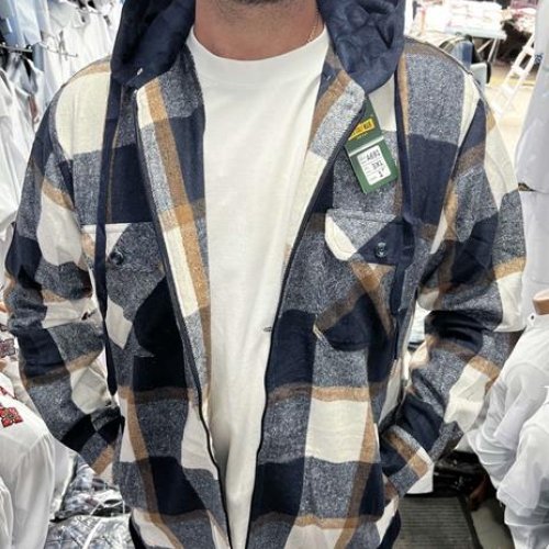 Рубашка Nik (XL-5XL) A691-1 blue (зима) Nik A691-1 blue