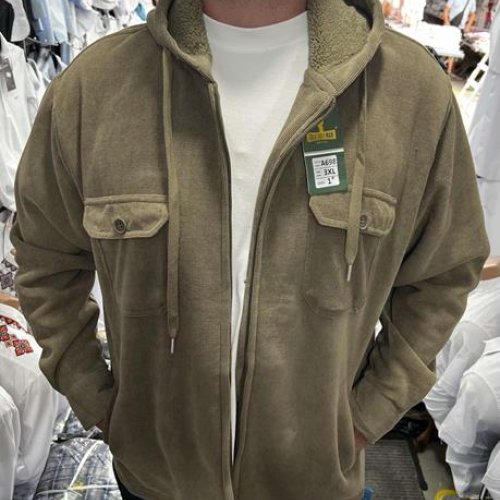 Рубашка Nik (XL-5XL) A698 khaki (зима) Nik A698 khaki