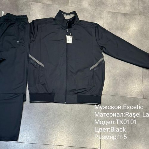 Костюм спорт AZT (54-62) TK0101 black (деми) AZT TK0101 black