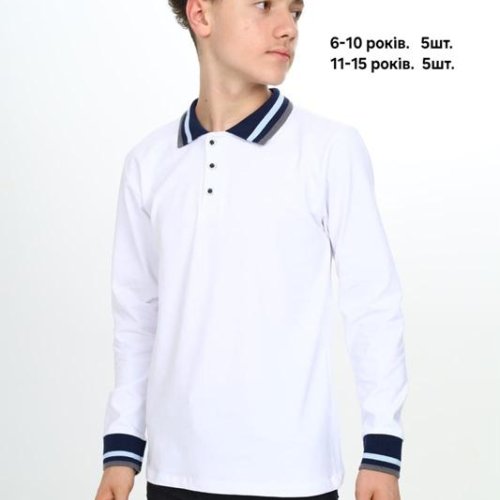 Свитер MMZ (11-15) M509 white (деми) MMZ M509 white