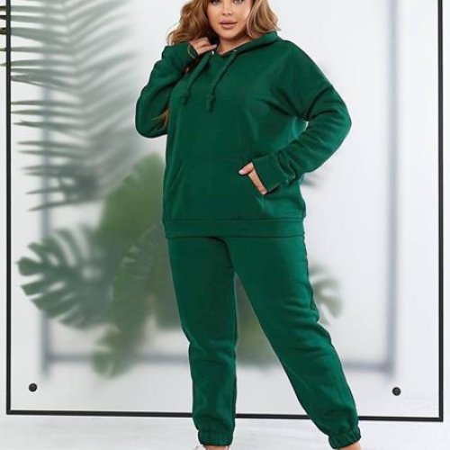 Костюм спорт Loren (44-58) 886 d.green (зима) Loren 886 d.green