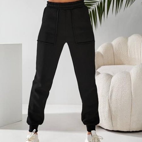 Штаны спорт Loren (40-54) 897-1 black (зима) Loren 897-1 black