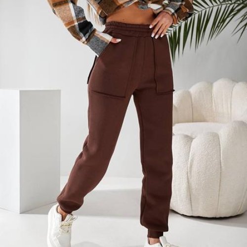 Штаны спорт Loren (40-54) 897-1 brown (зима) Loren 897-1 brown