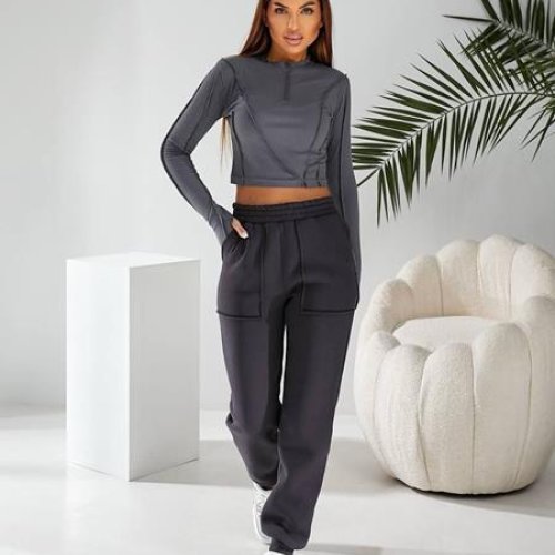 Штаны спорт Loren (40-54) 897-1 d.grey (зима) Loren 897-1 d.grey