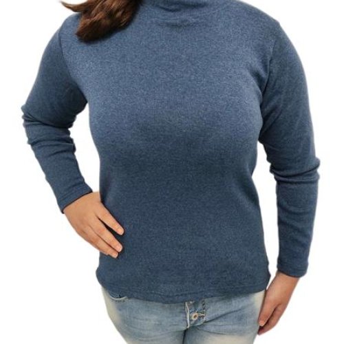 Гольф ALIA (S-3XL) 3121 d.blue байка (зима) ALIA 3121 d.blue байка