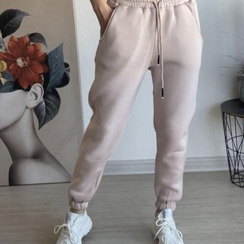 Штаны спорт FSN (46-52) 2490 beige (зима) FSN 2490 beige