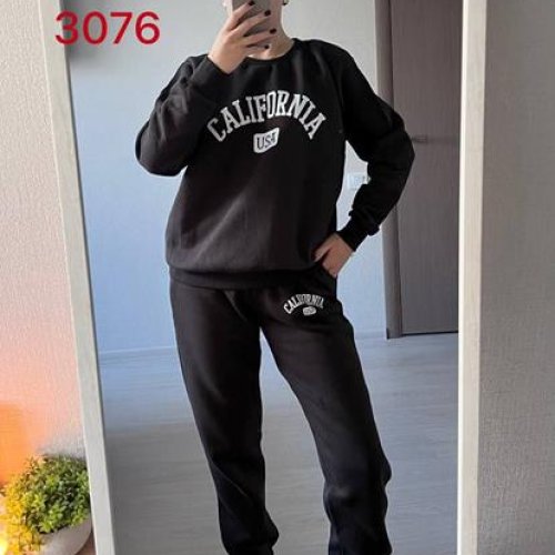 Костюм спорт FSN (42-48) 3076 black (зима) FSN 3076 black