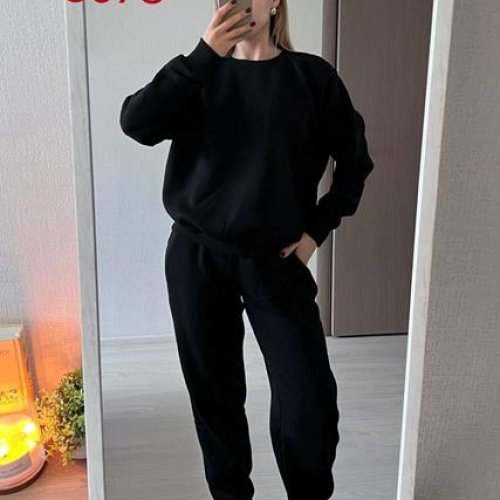 Костюм спорт FSN (42-48) 3078 black (зима) FSN 3078 black