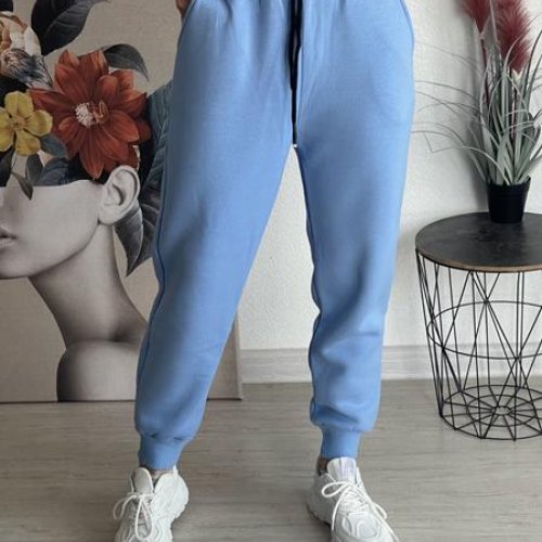 Штаны спорт FSN (48-54) 6212 l.blue (зима) FSN 6212 l.blue