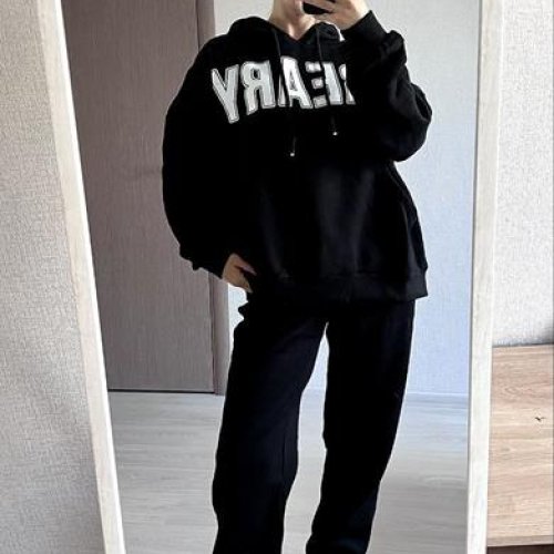 Костюм спорт FSN (46-52) 6349 black (зима) FSN 6349 black