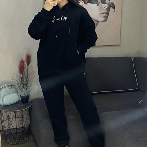 Костюм спорт FSN (46-52) 6350 black (зима) FSN 6350 black