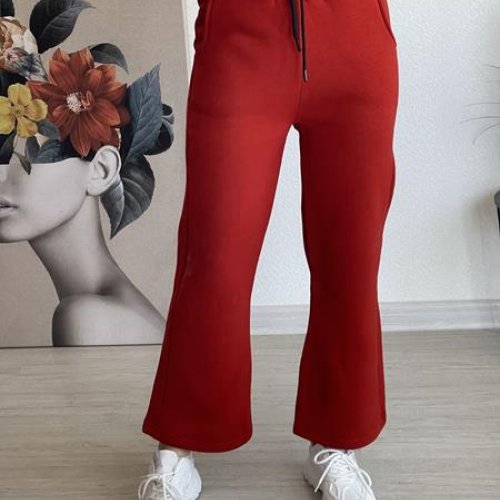 Штаны спорт FSN (42-48) 7435-1 red (зима) FSN 7435-1 red