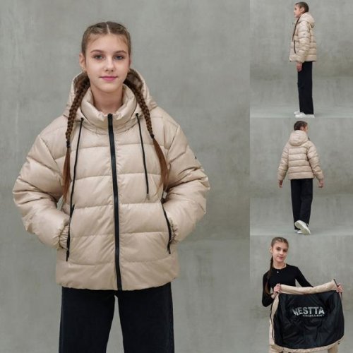 Куртка Moda school (140-164) M163 beige (зима) Moda school M163 beige