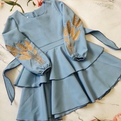 Платье Moda school (110-128) M166 l.blue (деми) Moda school M166 l.blue