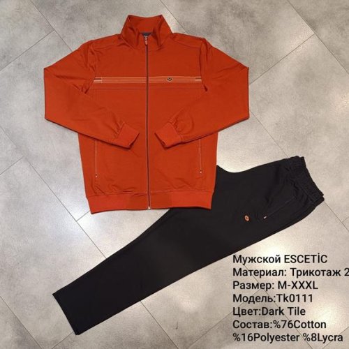 Костюм спорт AZT (M-3XL) TK0111-2 orange (деми) AZT TK0111-2 orange