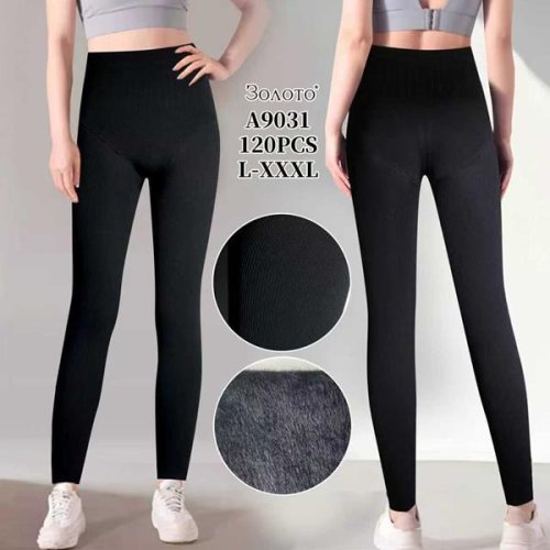 Лосины АнЯ (L-3XL) 9031 black (зима) АнЯ 9031 black