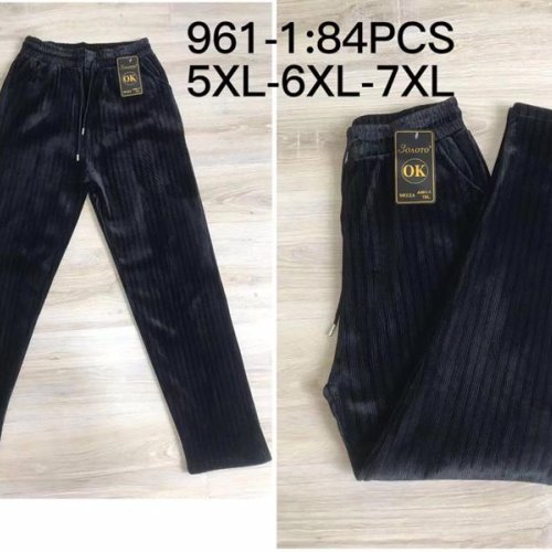 Штаны АнЯ (5XL-7XL) 961-1 black (зима) АнЯ 961-1 black