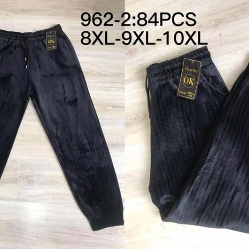 Штаны АнЯ (8XL-10XL) 962-2 black (зима) АнЯ 962-2 black