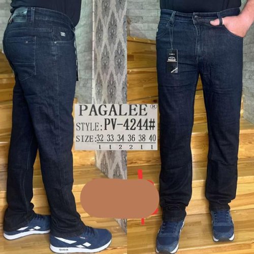 Джинсы Pagalee (32-40) PV4244 black (деми) Pagalee PV4244 black