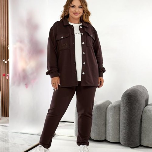 Костюм спорт OSKA (46-52) 4061 brown (зима) OSKA 4061 brown