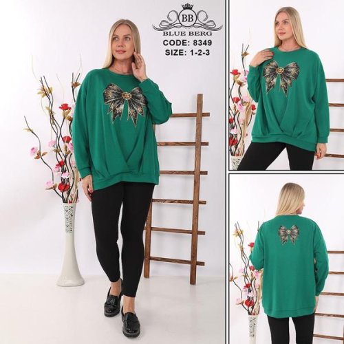 Свитер Julia (54-58) 8349 green (деми) Julia 8349 green