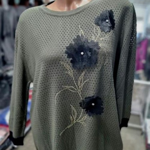 Свитер Julia (50-52) JL4 khaki (деми) Julia JL4 khaki