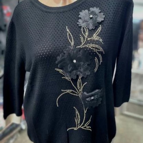 Свитер Julia (50-52) JL6 black (деми) Julia JL6 black