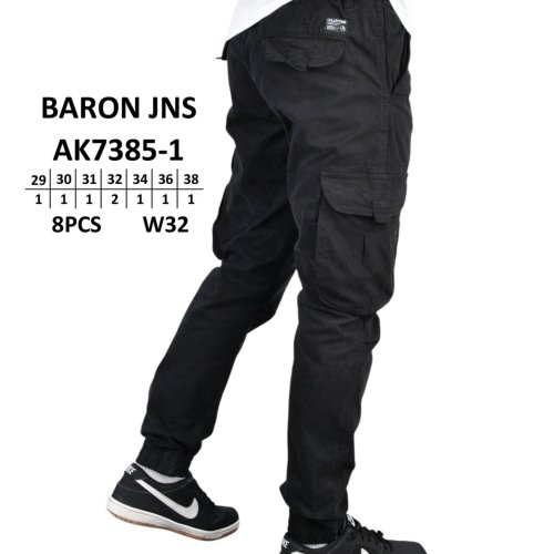 Джинсы God Baron (29-38) AK7385-1 black (деми) God Baron AK7385-1 black