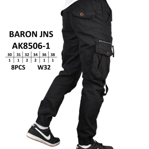 Джинсы God Baron (30-38) AK8506-1 black (деми) God Baron AK8506-1 black