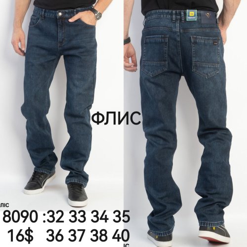 Джинсы God Baron (32-40) 8090-2 blue (зима) God Baron 8090-2 blue