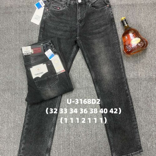 Джинсы God Baron (32-42) U-3168D2 black (деми) God Baron U-3168D2 black