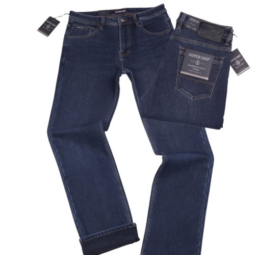 Джинсы God Baron (34-38) F-SF25116 blue (зима) God Baron F-SF25116 blue