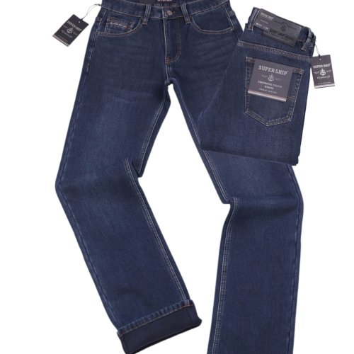 Джинсы God Baron (29-38) F-SF25120 blue (зима) God Baron F-SF25120 blue