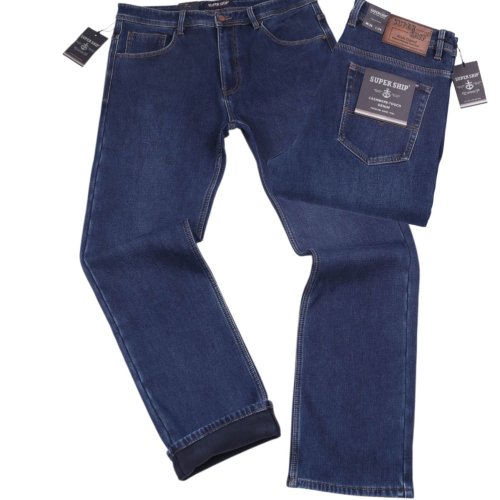 Джинсы God Baron (36-46) F-SE25117 blue (зима) God Baron F-SE25117 blue