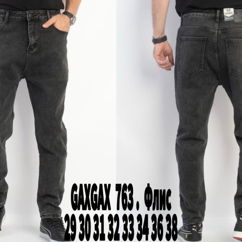 Джинсы God Baron (29-38) GAXGAX763 black (зима) God Baron GAXGAX763 black