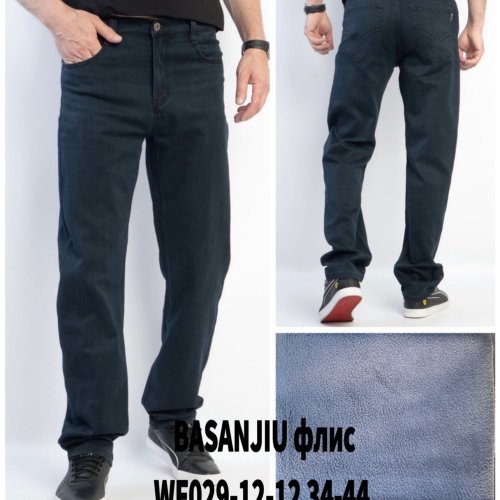 Джинсы God Baron (34-44) WF029-12-12 blue (зима) God Baron WF029-12-12 blue
