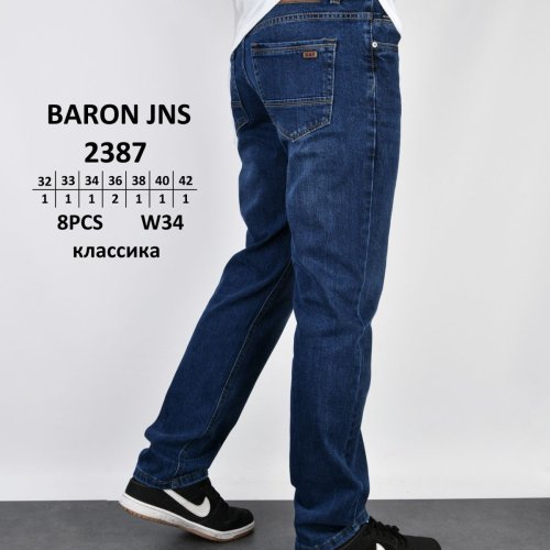 Джинсы God Baron (32-42) 2387 blue (деми) God Baron 2387 blue