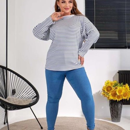 Свитер BAT (58-62) 1918-1 white-blue (деми) BAT 1918-1 white-blue