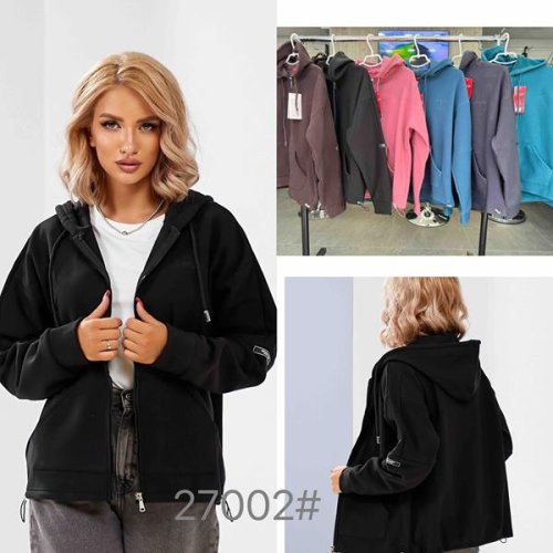 Кофта спорт JJF (M-3XL) 27002 grey (зима) JJF 27002 grey