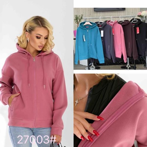 Кофта спорт JJF (M-3XL) 27003 l.blue (зима) JJF 27003 l.blue