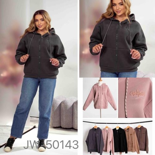 Кофта спорт JJF (L-4XL) 50143 d.grey (зима) JJF 50143 d.grey