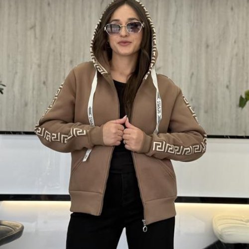 Кофта спорт JJF (L-4XL) 50147 beige (зима) JJF 50147 beige