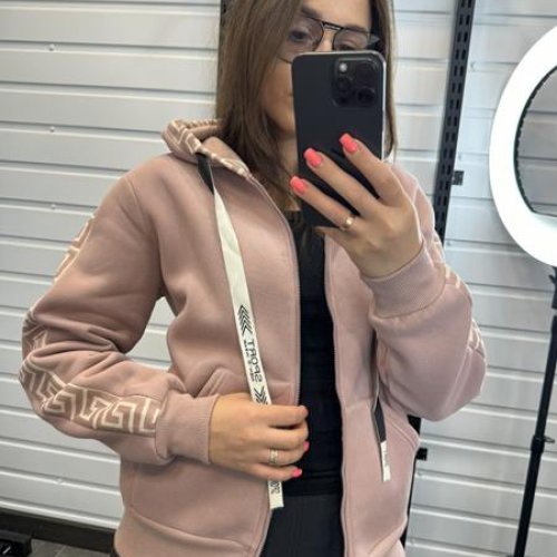 Кофта спорт JJF (L-4XL) 50147 powder (зима) JJF 50147 powder