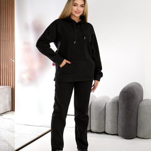 Костюм спорт JJF (M-3XL) 5017 black (зима) JJF 5017 black