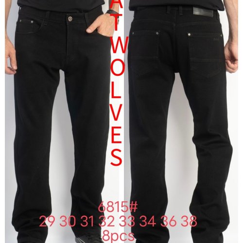 Джинсы God Baron (29-38) 6815 black (зима) God Baron 6815 black