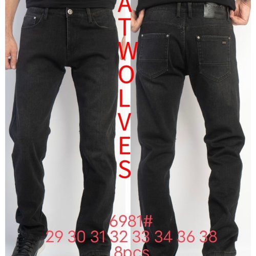 Джинсы God Baron (29-38) 6981 black (зима) God Baron 6981 black